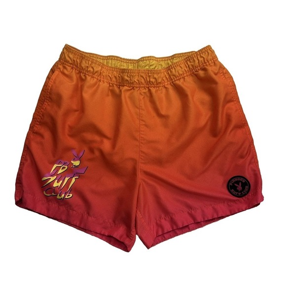 PLAYBOY Orange Swim Trunks - Picture 1 of 12